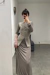 SWAYING/KNIT double-sided slim cardigan vest SW24SS1T48 marl